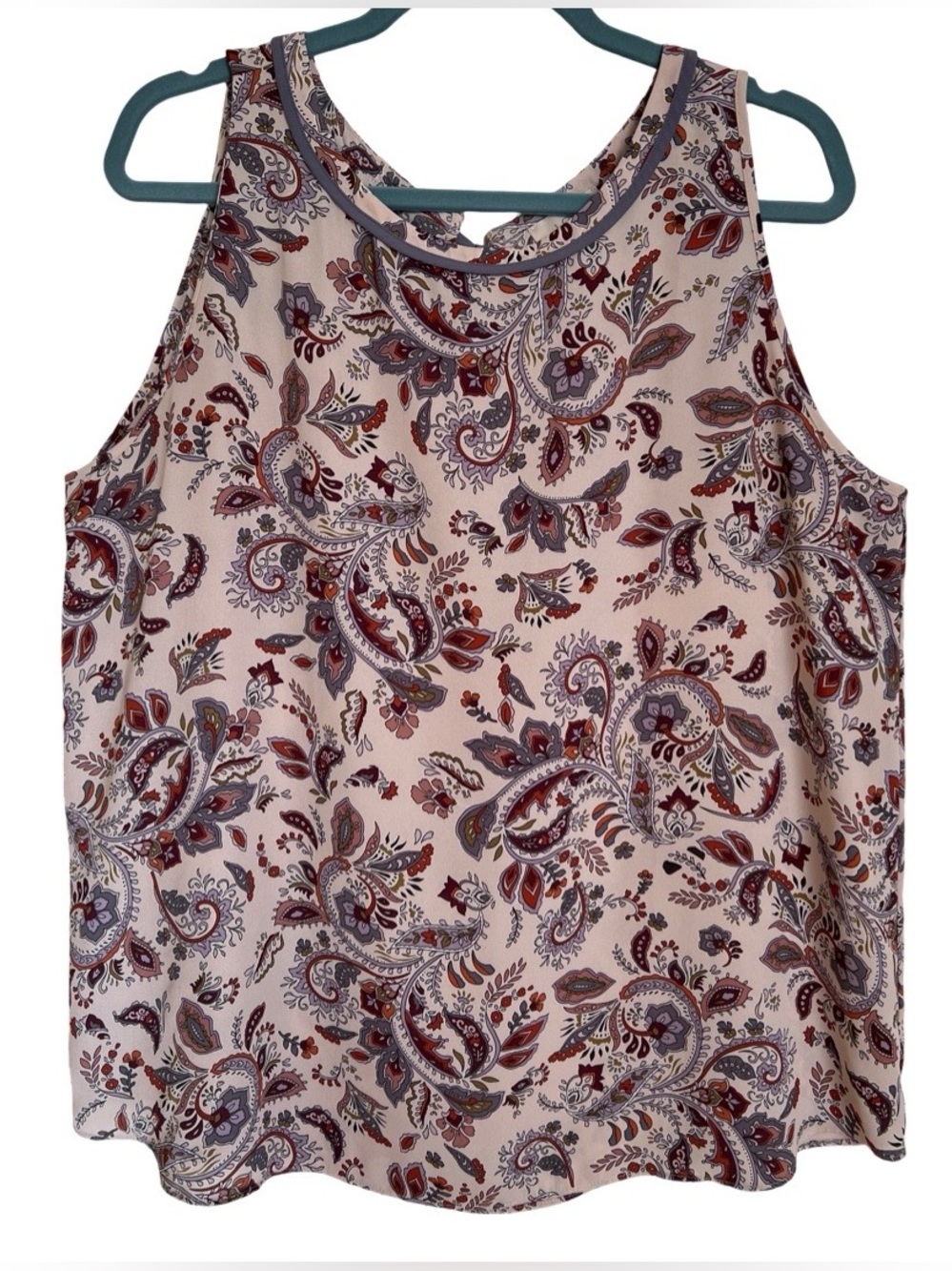 LOFT Outlet Floral Paisley Tank Shell SZ XL X-Large